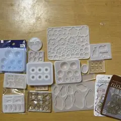 モールド色々とレジン枠セット