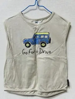 BREEZE 車刺繍 ノースリーブタンクトップ 110