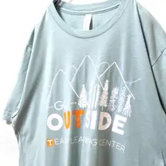 ベラキャンバス ゴーアウトサイド Tシャツ グリーン 緑 L 古着