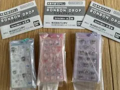ボンボンドロップミニチュアチャーム３個セット　キティ　はぴだんぶい　クロミ