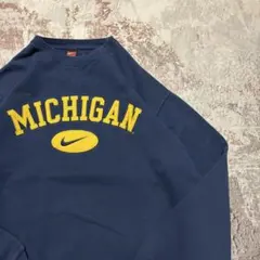 00's nike ナイキ ミシガン カレッジスウェット トレーナー XL