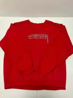 OLD STUSSY プリント スウェット トレーナ　紺タグ 90s