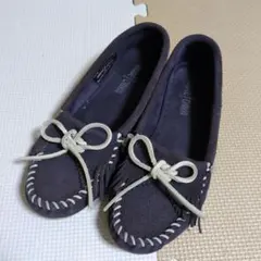 MINNETONKA　ミネトンカ　モカシン　ネイビー