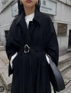 NAPOLEON DETAIL FLARE COAT サイズS ネイビー - メルカリ