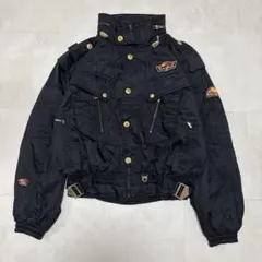 本日限定価格！90s ellesse 短丈 黒 防寒 ナイロンジャケット