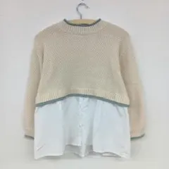 ☆【GLOBAL WALK】ニットシャツコンビネーション サイズ130cm