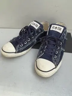 【即決価格】CONVERSE ダークブルー デニムスニーカー 25.5cm