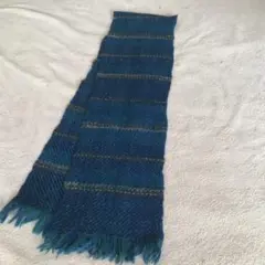 新品　ウールの手織りのマフラー
