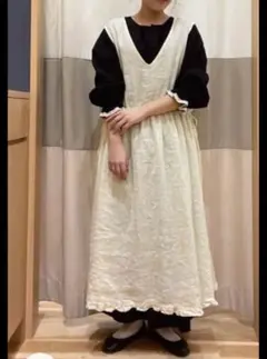 SM2新品リネン前後着ワンピース ゼロハチマブ スタディオクリップ ニコアンド