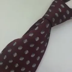 み*い様 極美品✨️ピエールカルダン ネクタイ ドット柄 ボルドー シルク ビジ