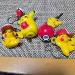 ［まとめ売り]ポケモン ピカチュウ キーホルダー セット