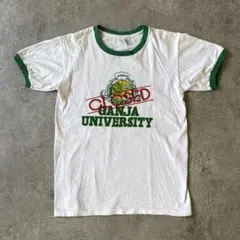80-90s GANJA UNIVERSITY リンガーTシャツ - メルカリ