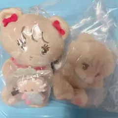 mikko ラテ ぬいぐるみ フロッキー前髪クリップ いちご ガチャガチャ