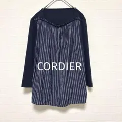 CORDIER コルディア ドッキングブラウス ストレッチ ストライプ【42】のサムネイル