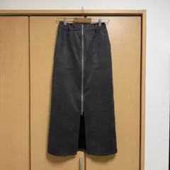 LOWRYS FARM グレー　ロングタイトスカート