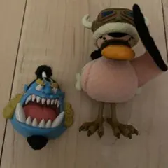 ワンピース rofj 超カルガモ部隊　イワンX びっくり顔マグネット　ジンベエ