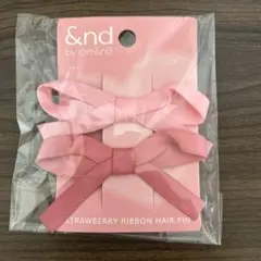 rom&nd ストロベリーリボンヘアピンセット