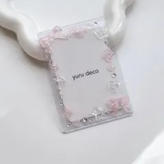 #938 ホイップデコ レジンデコ トレカケース B8 推し活 ピンク 白