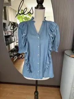 ダブルスタンダードデニムシャツブラウスのサムネイル
