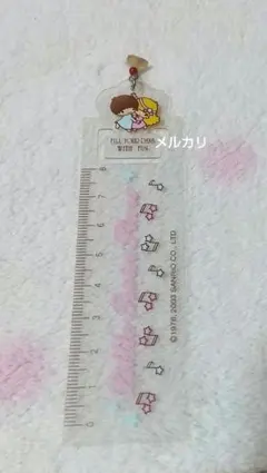 サンリオ リトルツインスターズ クリップ定規 しおり？ 2003年 非売品