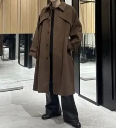 美品】HARE（ハレ） ウールコート　ロングコート　トレンチコート　 2WAY