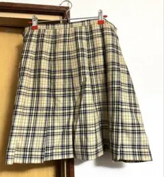 ウエスト92㎝　nissenスマイルランド　チェック柄プリーツスカート