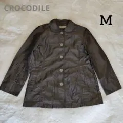 CROCODILE クロコダイル 光沢ブラウン ジャケット M