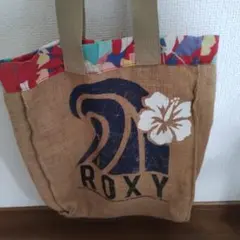 ROXY ジュート トートバッグ 花柄のサムネイル