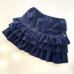インナーパンツ付き　フリルミニスカート　120 ネイビー