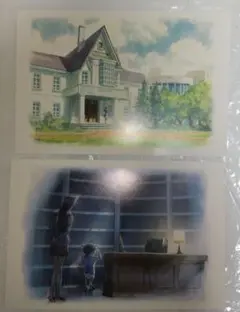 名探偵コナン 名探偵コナン展 アニコナ展 水彩美術ポストカード 工藤新一 工藤邸