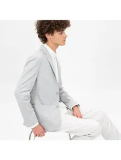 LACOSTE　テーラードジャケット グレー