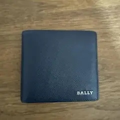 BALLY 二つ折り財布 ネイビー レザーのサムネイル