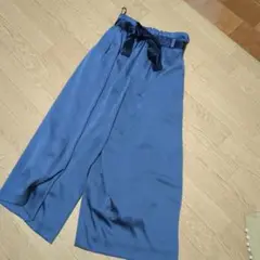 新品タグ付き　エムズグレイシー　リボン付き ストレッチパンツ 新品タグ付き エムズグレイシー リボン付き ストレッチパンツ 裾