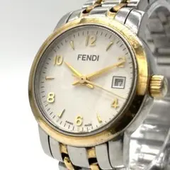 【稼動】 フェンディ 腕時計 1600L ローマン デイト シルバー 新品電池 良品】フェンディ FENDI ステンレススチールQZ腕時計 1600L