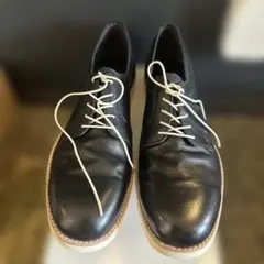 ARGIS 黒 レザー レースアップシューズ 42