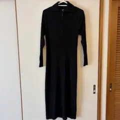 UNIQLO ニットワンピース　M 黒