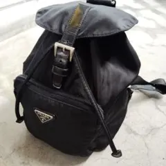 希少★プラダ ショルダーバッグ ナイロン×レザー 三角ロゴ ブラック ギャラ有 極美品✨プラダ ショルダーバッグ ナイロン レザー 三角ロゴ