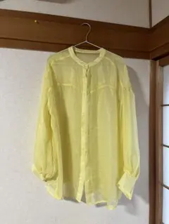 CIAOPANIC ラメシアーバンドカラーシャツ