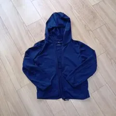 ユニクロ エアリズム パーカー 130 ネイビー