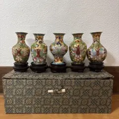 ✨ばぁちゃん家✨天然石 盆栽 置物 七宝焼鉢 牡丹 - メルカリ
