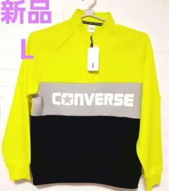 CONVERSE メンズ L 長袖 トレーナー トップス 蛍光色