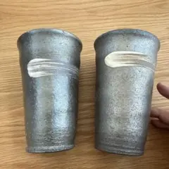 信楽焼のタンブラー 2個セット