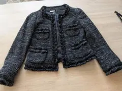 ユナイテッドアローズ　グリーンレーベル　ノーカラーツイードジャケット　卒入学式に