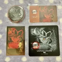 鬼滅の刃 ダイニング ポイントカード 缶バッジ コースター チェキ 童磨