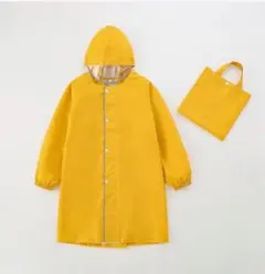 イエロー フード付きレインコート 子供用（2枚）