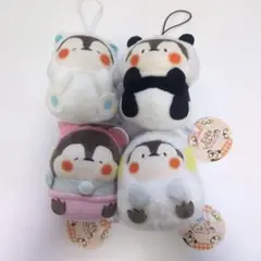 新品 タグ付き もふもちどうぶつ マスコットぬいぐるみ 4種 ポスト