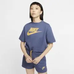Nike ネイビー クロップド　セットアップ