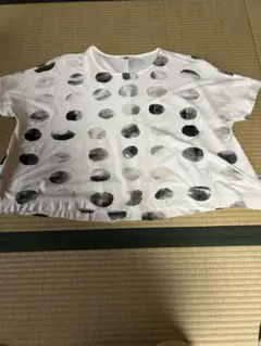 センソユニコ m-mefu ドット柄 半袖Tシャツ ホワイト サイズ40のサムネイル