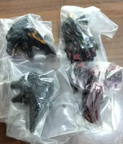 一番くじ ゴジラ モンスターヘッドマグネット 　4種セット