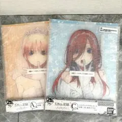 五等分の花嫁　一番くじ　バストアップアクリルボード 一花 三玖